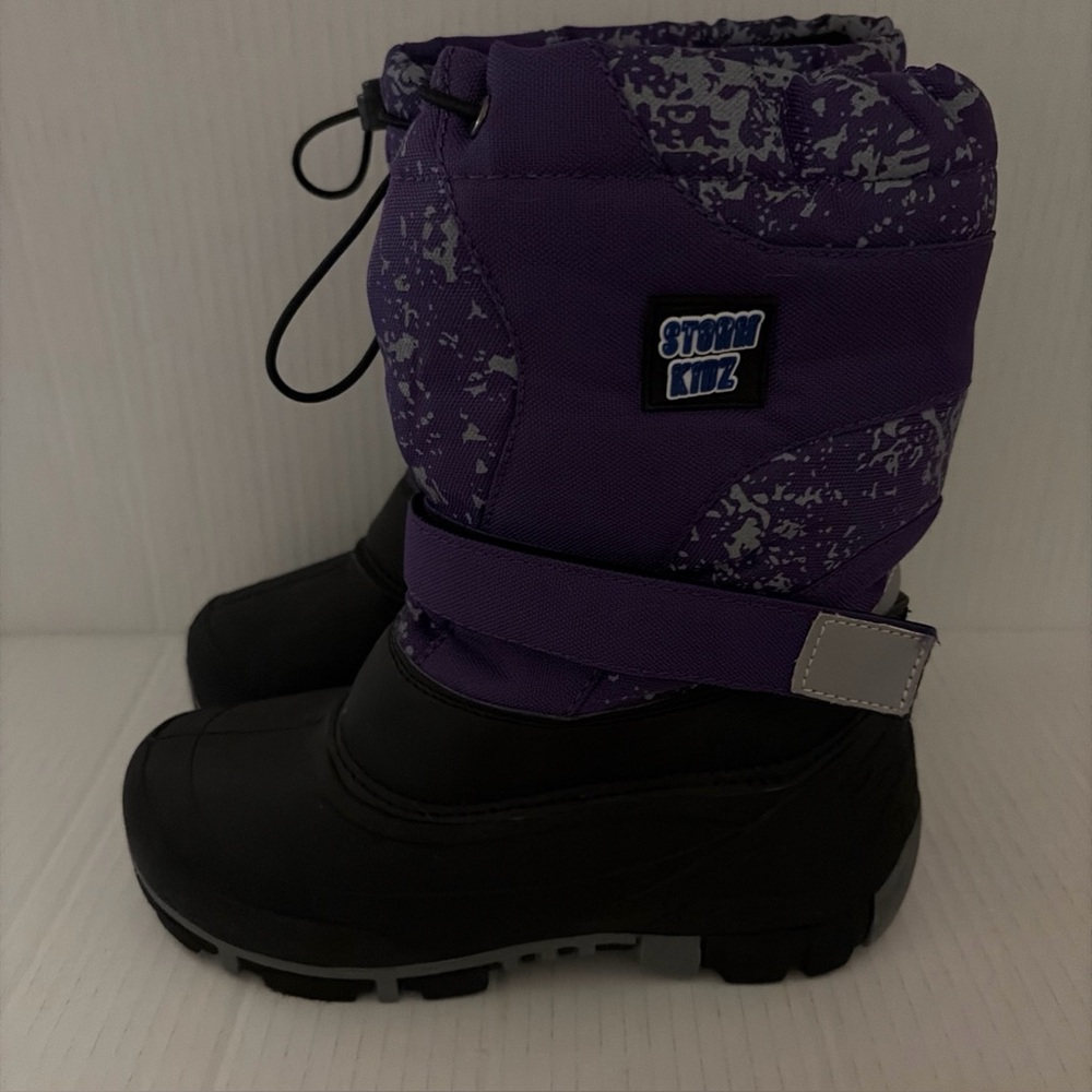 Purple and Black Winter Boots